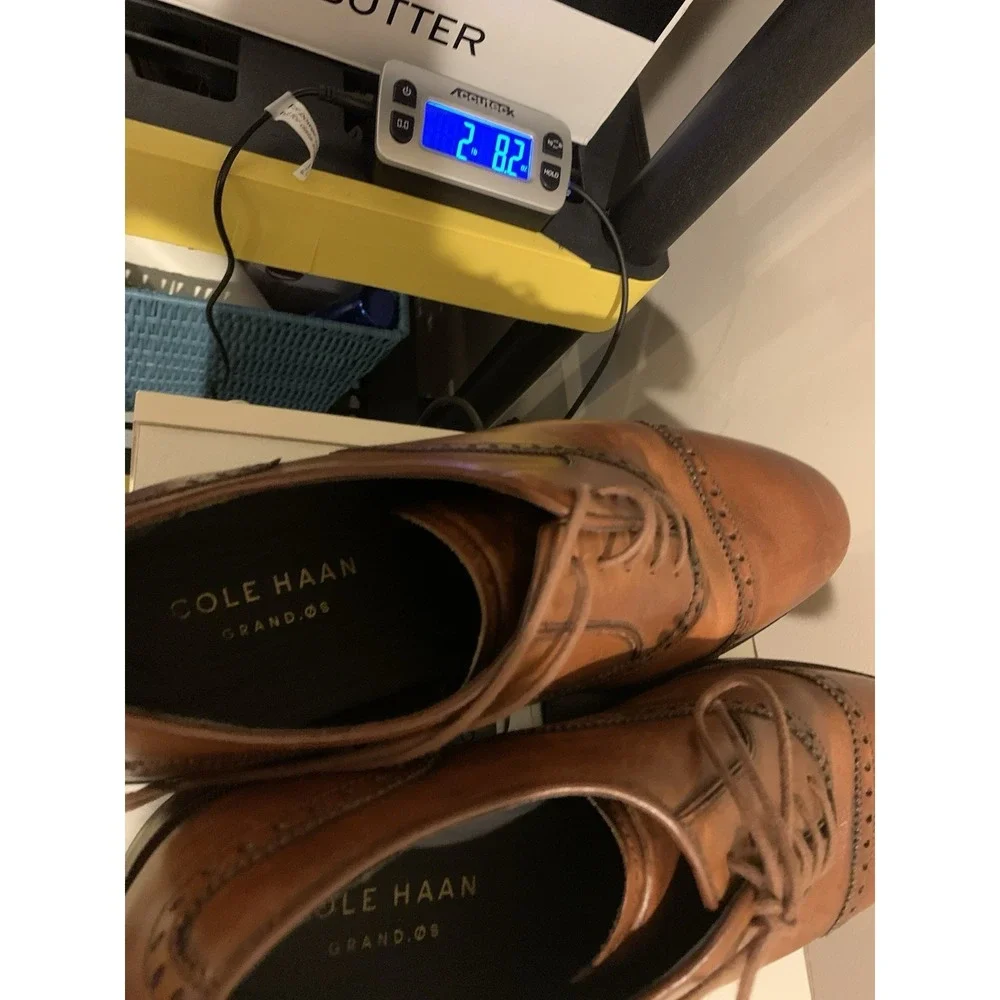 Cole Haan Grand OS Wingtip Oxford Dress Shoes Mens 11M Brown